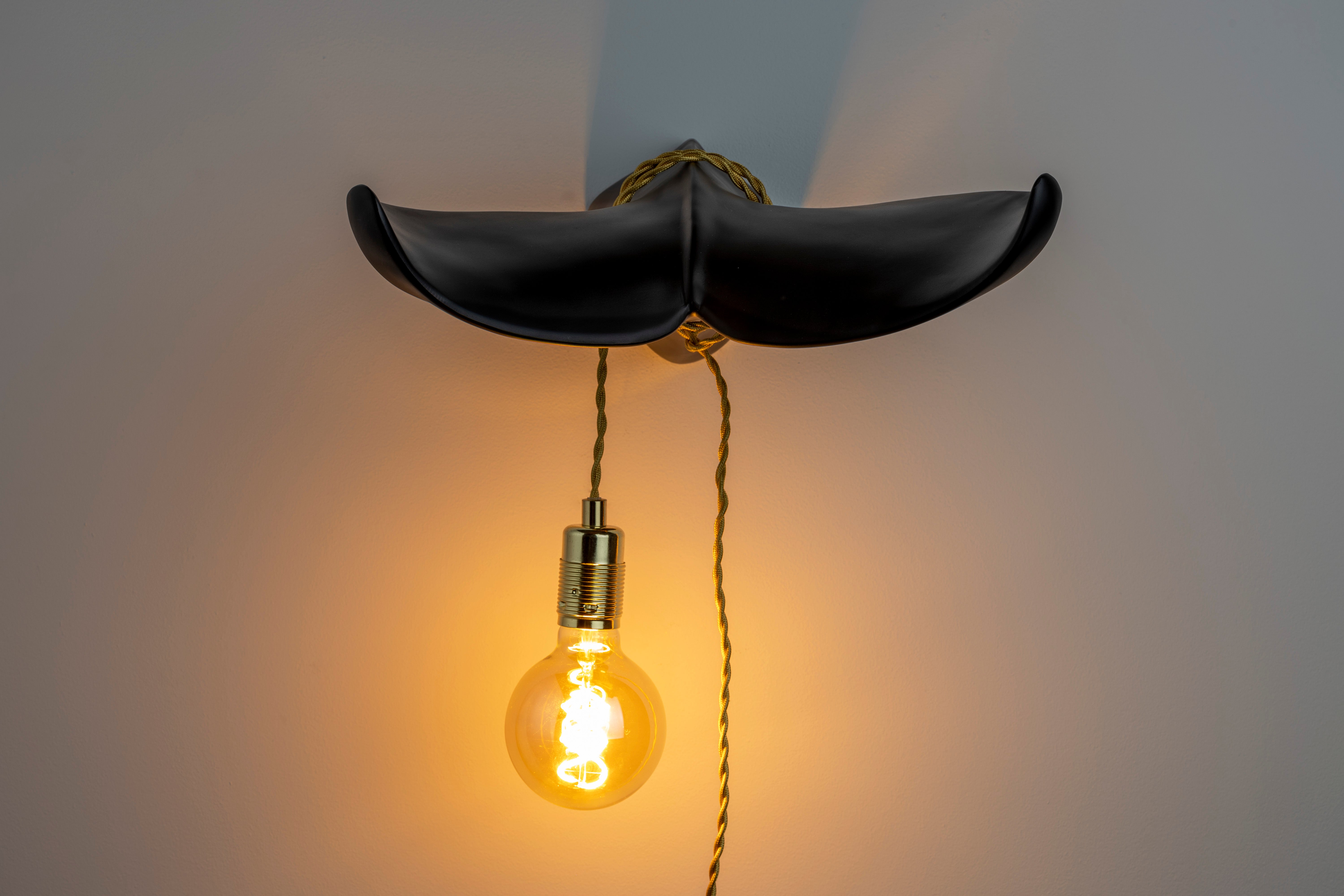 Bold Monkey The Tail Will Follow Black Wall Light